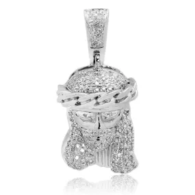 10KW 0.33CTW DIAMOND MIAMI CUBAN JESUS PENDANT