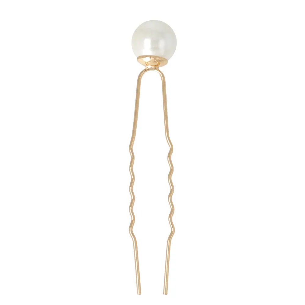 12mm Pearl U Shaped Hairpin