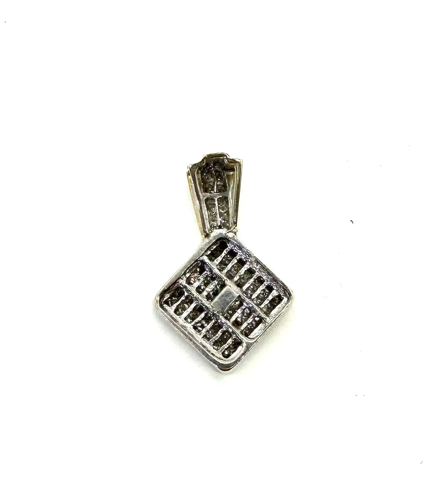 1.5 Ctw Invisible Set Diamond Pendant