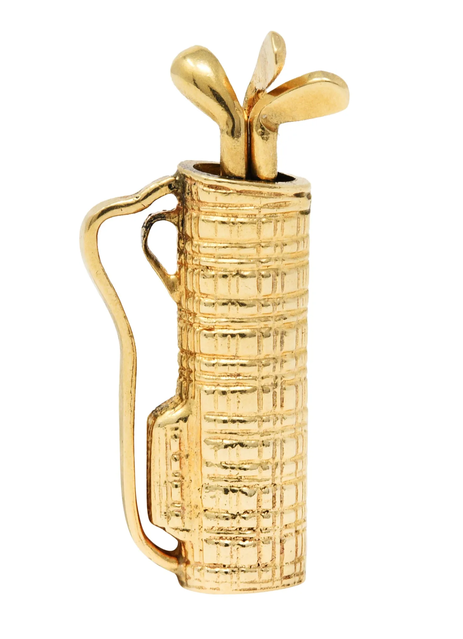 1940's Retro 14 Karat Gold Golf Caddy Charm