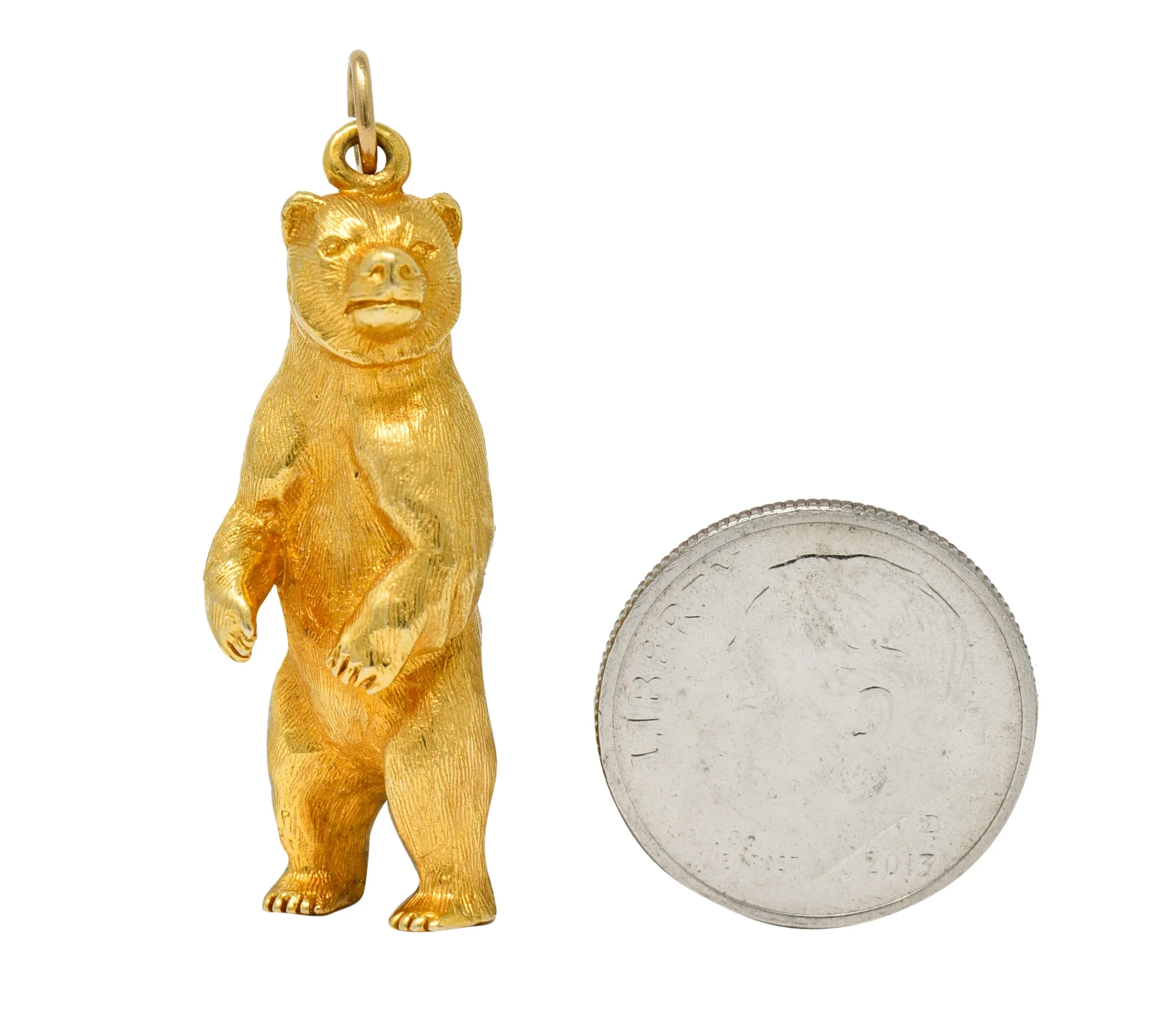 1970's Vintage 14 Karat Gold Grizzly Bear Charm