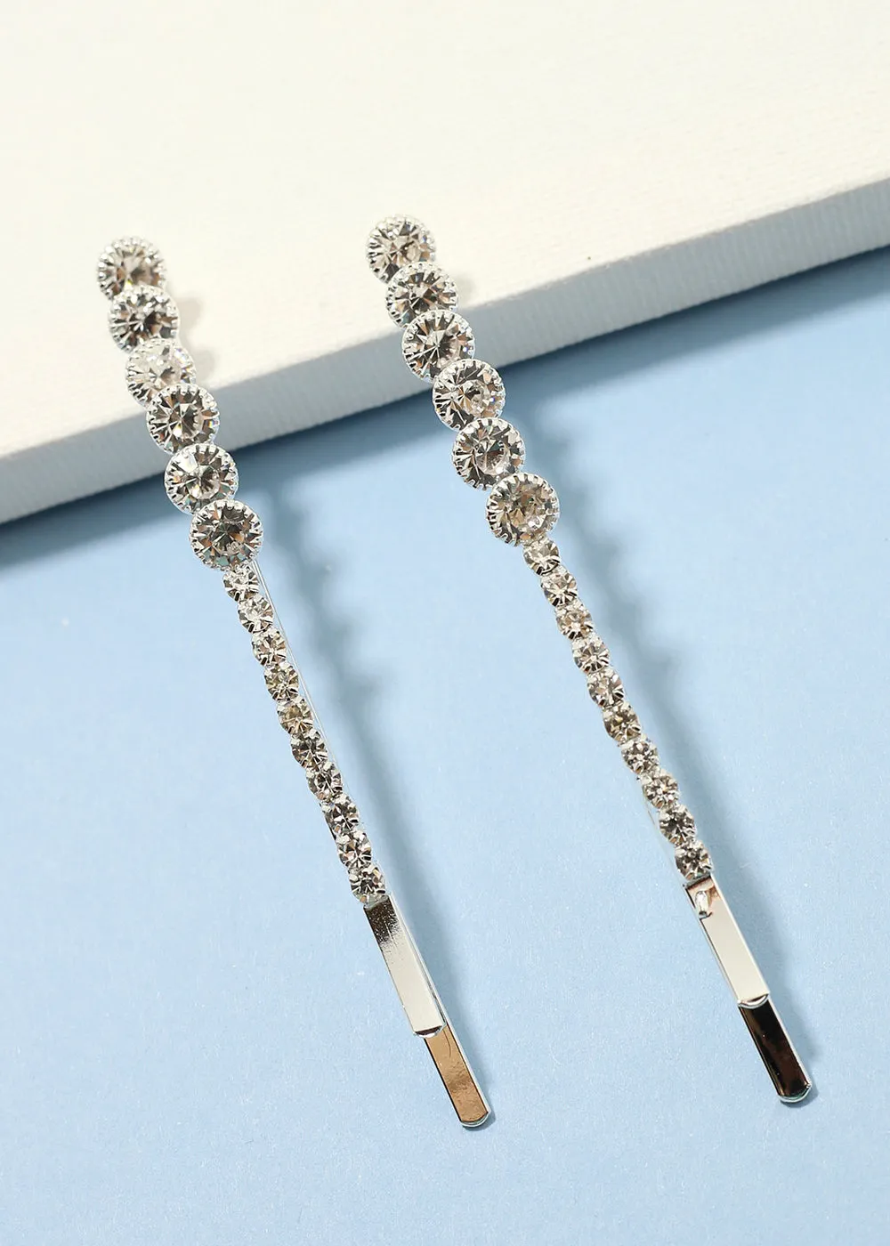 2-Piece Silver Hairpins