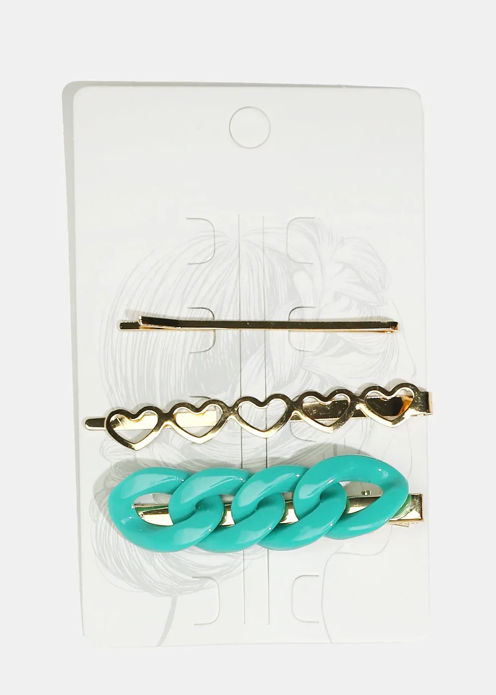 3-Piece Linked Circle Hair Pins