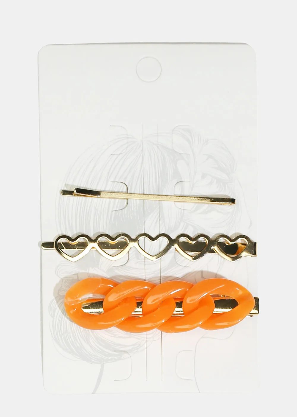 3-Piece Linked Circle Hair Pins