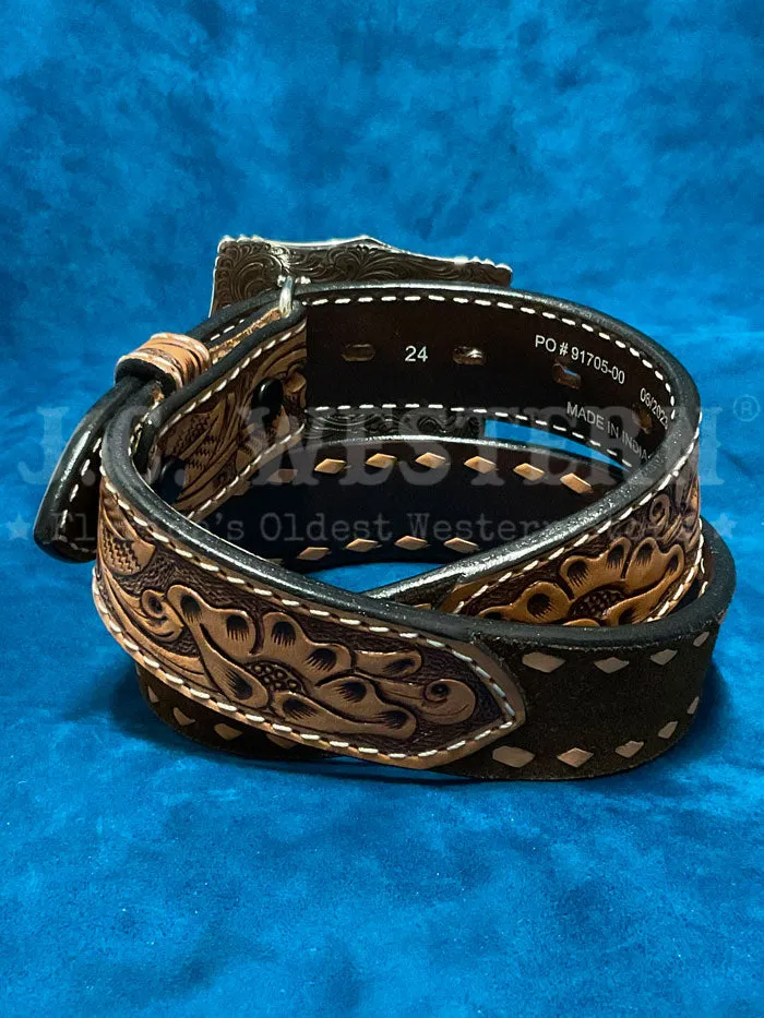 3D D120003702 Kids Rough Out Body Diamond Lace Belt Bark