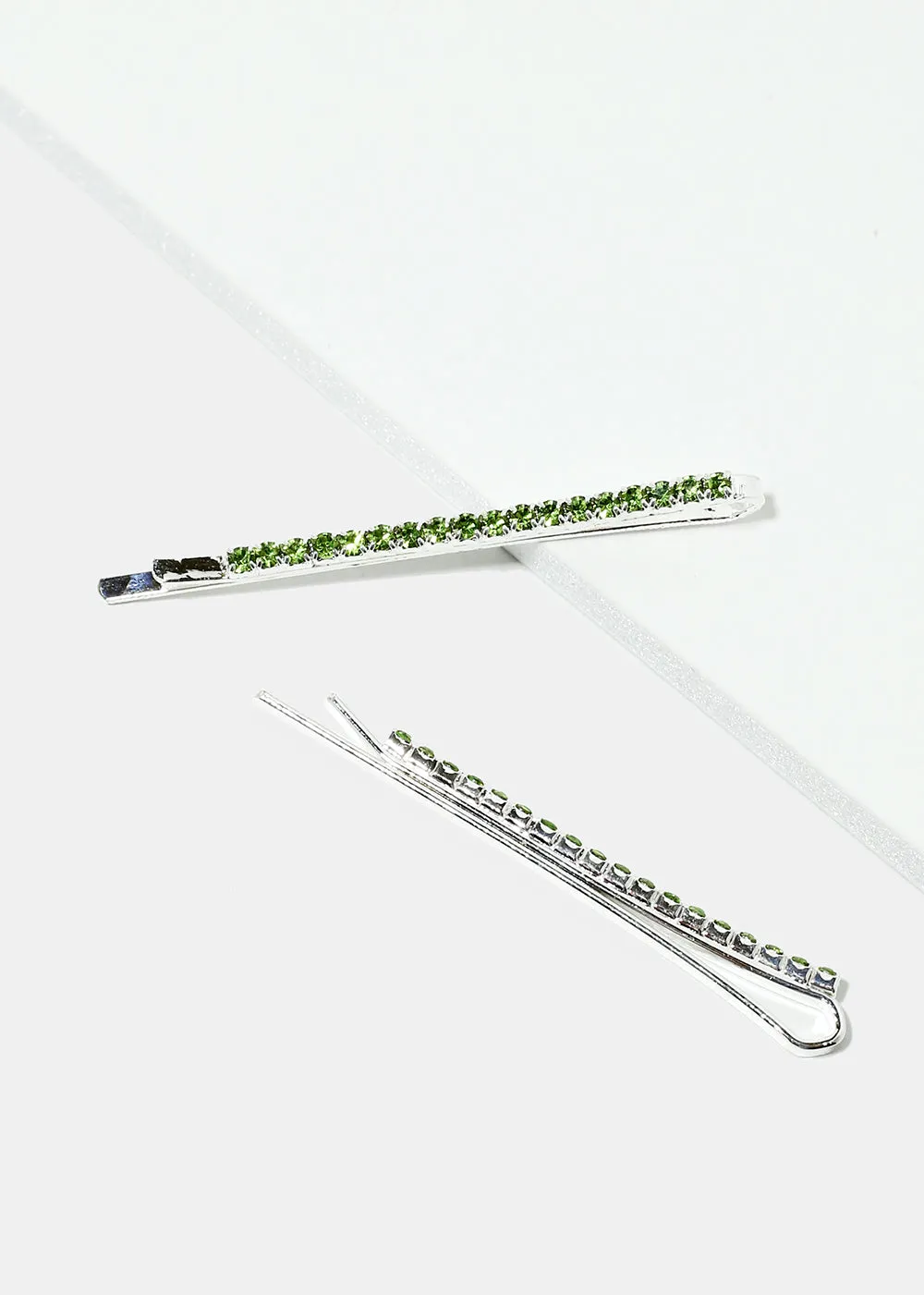 4-Piece Rhinestone-Studded Hair Pins