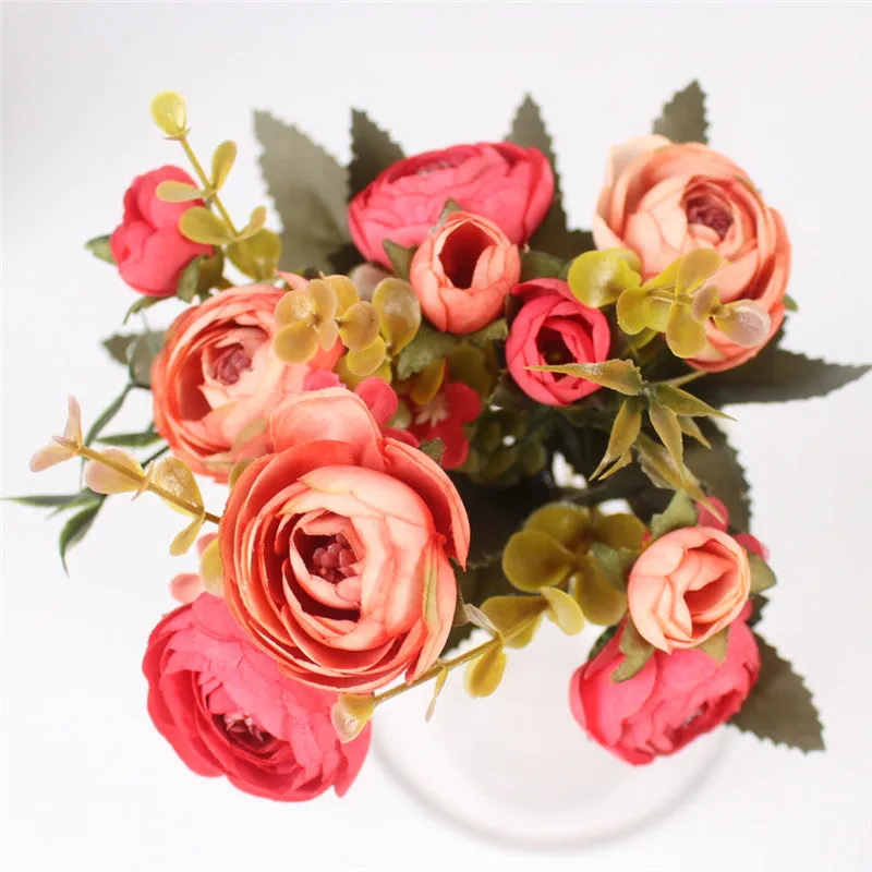 5 Branches European Style Artificial Rose