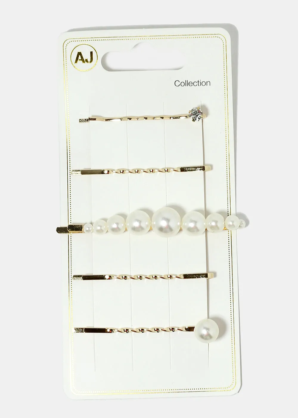 5-Piece Pearl Hairpins Set