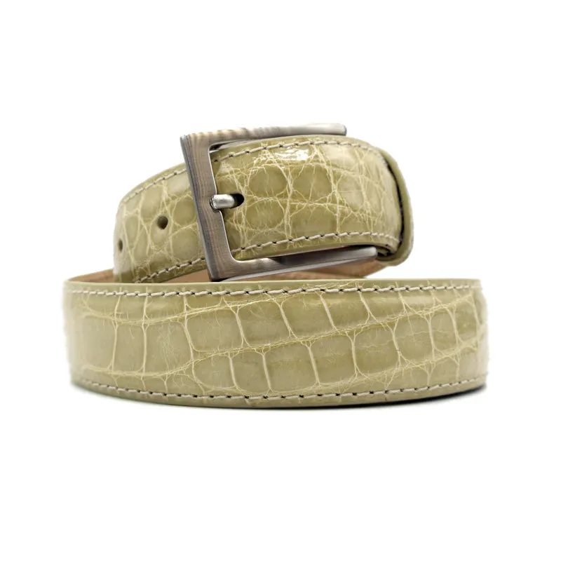 70-100-IVR ALLIGATOR Belt, Ivory