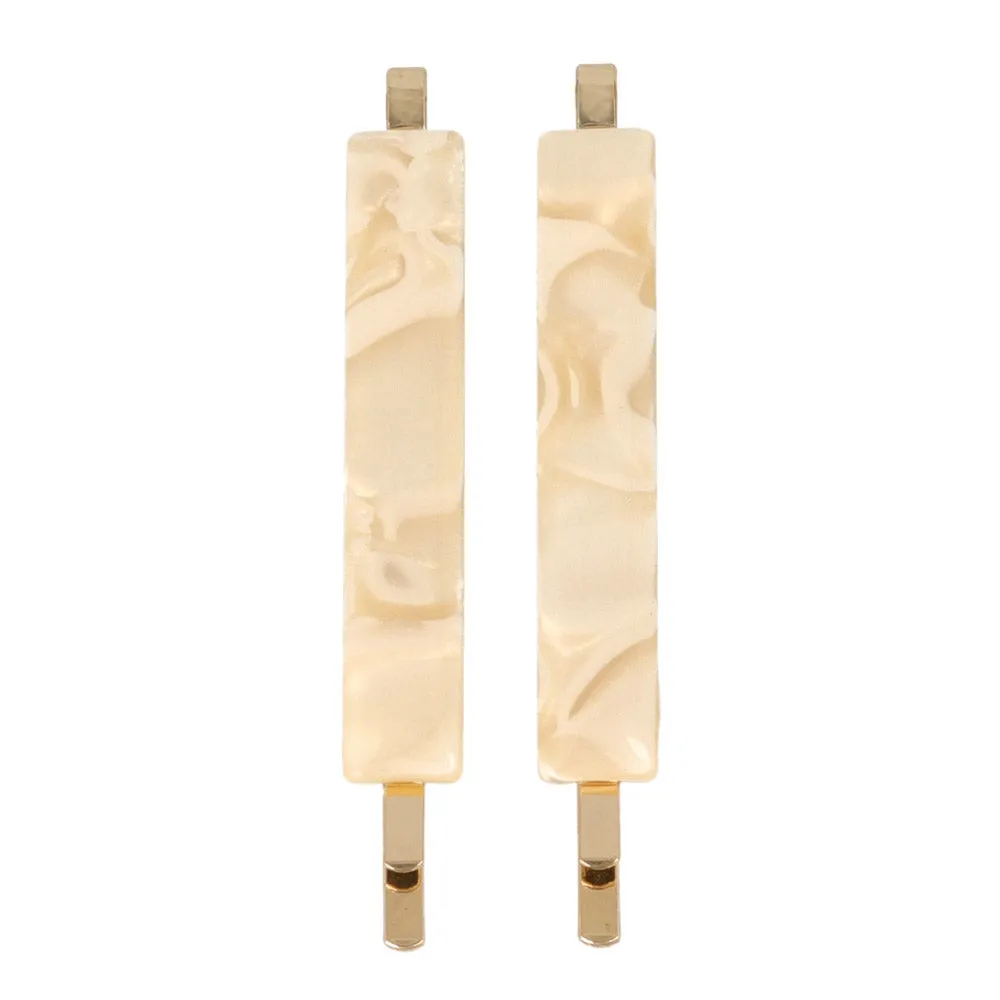 Acetate Marble Bobby Pin Set