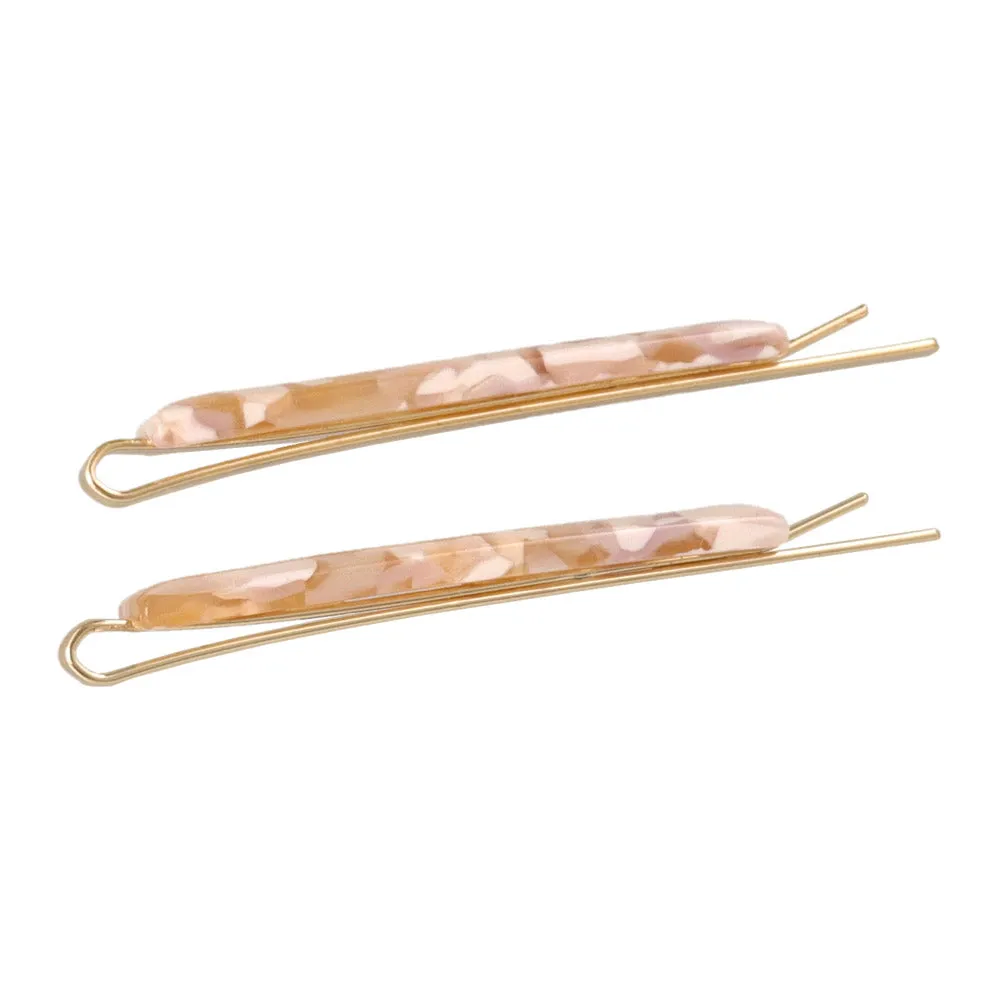 Acetate Marble Bobby Pin Set