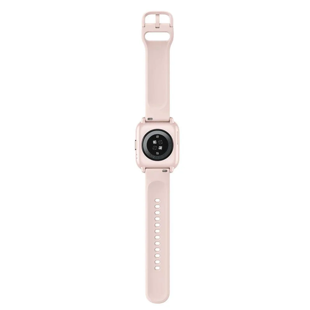 Amazfit Active Smart Watch (42mm - GPS) Aluminum Case With Petal Pink Silicone strap