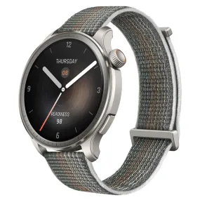 Amazfit Balance Smart Watch (46mm - GPS) Aluminum Case With Sunset Gray Nylon Strap