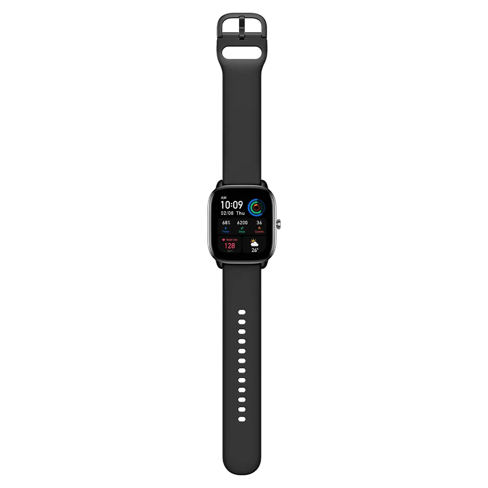 Amazfit GTS 4 Mini Smart Watch (42mm) Midnight Black Aluminum Case With Midnight Black Silicone Strap