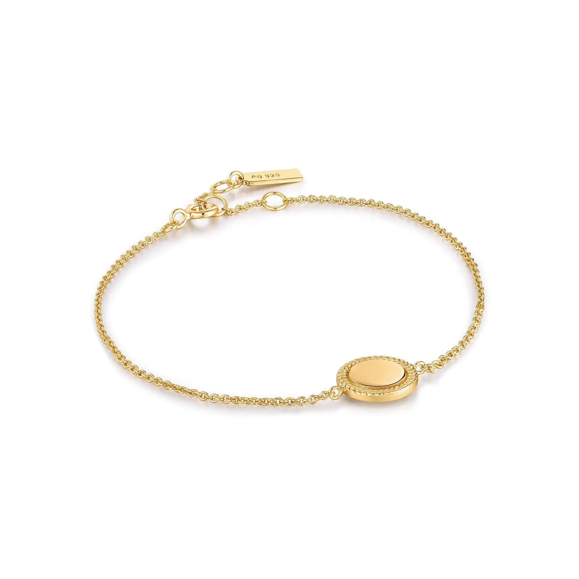 Ania Haie Gold Rope Disc Bracelet