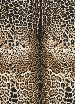 Animal Print Scarf in Black and Brown