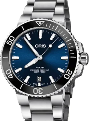 Aquis Date Blue - Bracelet - 39.5mm - Ref. 01 733 7732 4135-07 8 21 05PEB