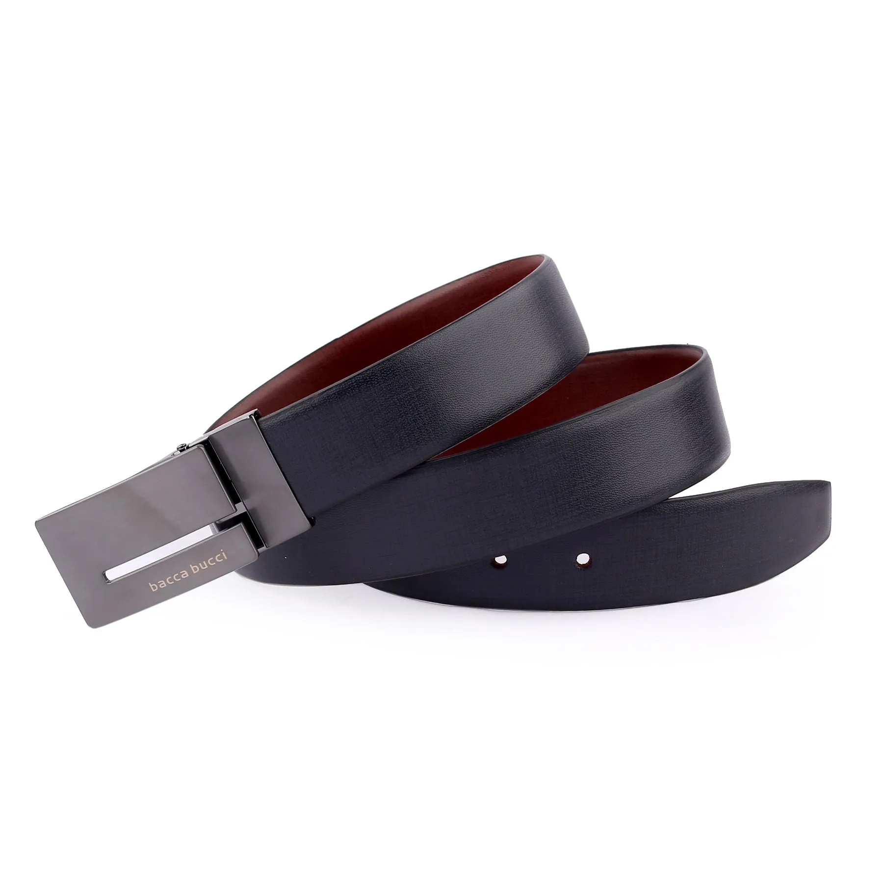 Bacca Bucci Auto reversible dress belt with Genuine Leather