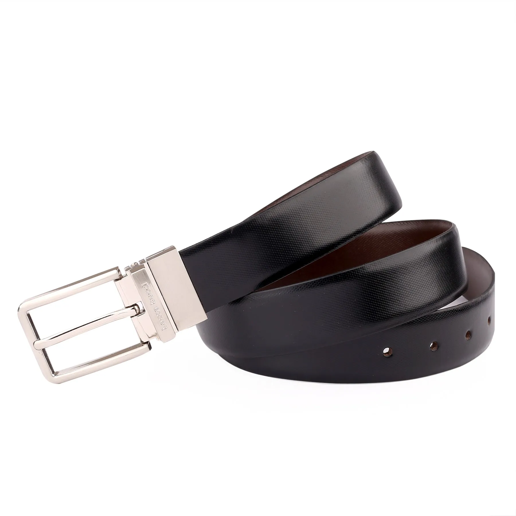 Bacca Bucci Auto reversible dress belt with Genuine Leather