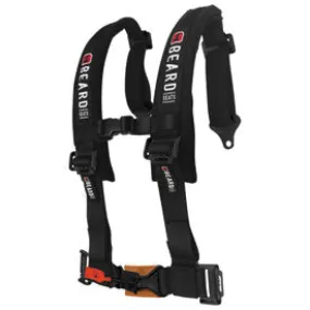 BEARD 5-POINT SAFETY HARNESS WITH LATCH & LINK BUCKLE BLACK