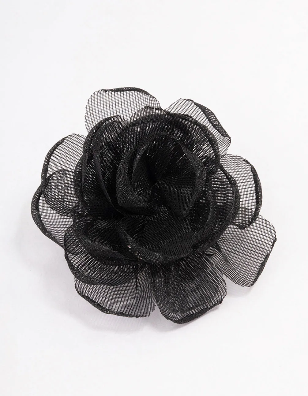 Black Fabric Small Corsage