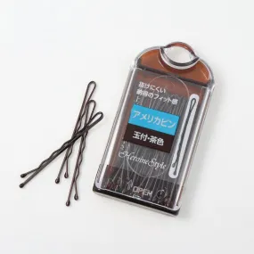 Bobby Pin Set in Brown