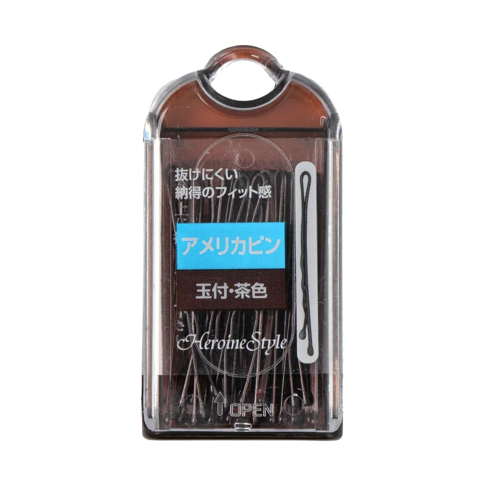 Bobby Pin Set in Brown