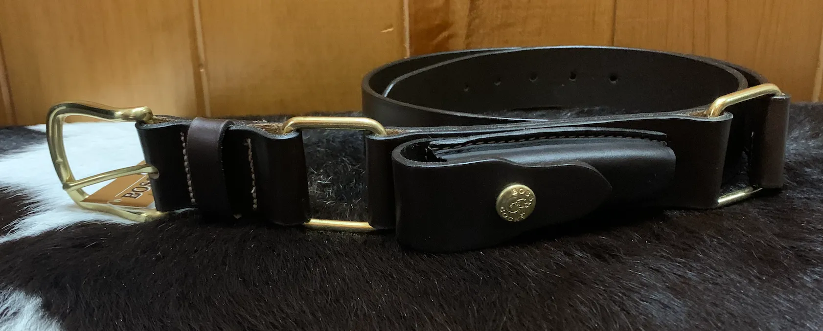 Boss Cocky Station Knife Belt - Dark Brown - BL64DB