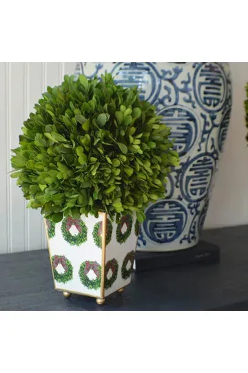 Boxwood Wreaths Large Cachepot