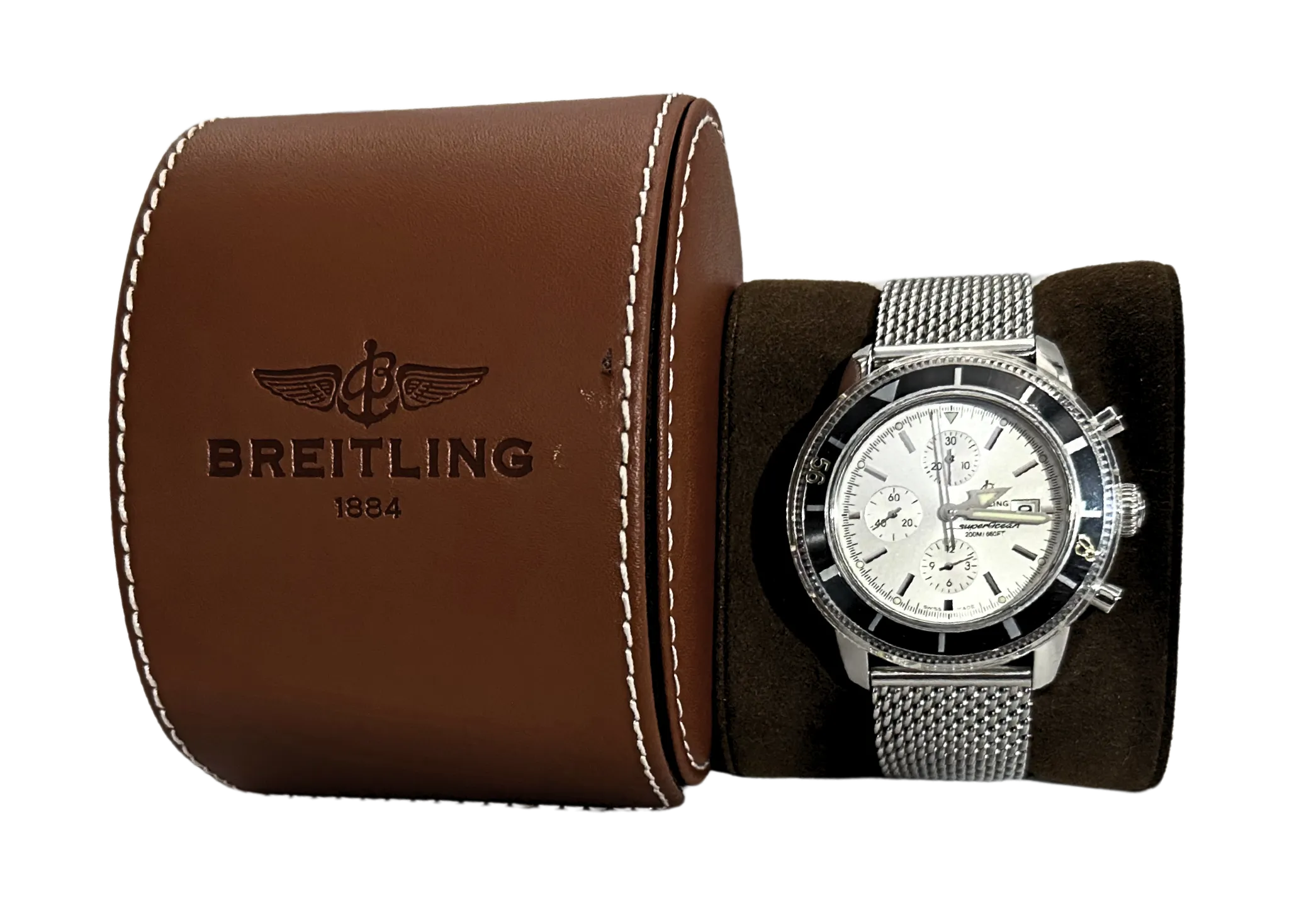 Breitling Superocean Stainless Steel Watch (Model A13320)