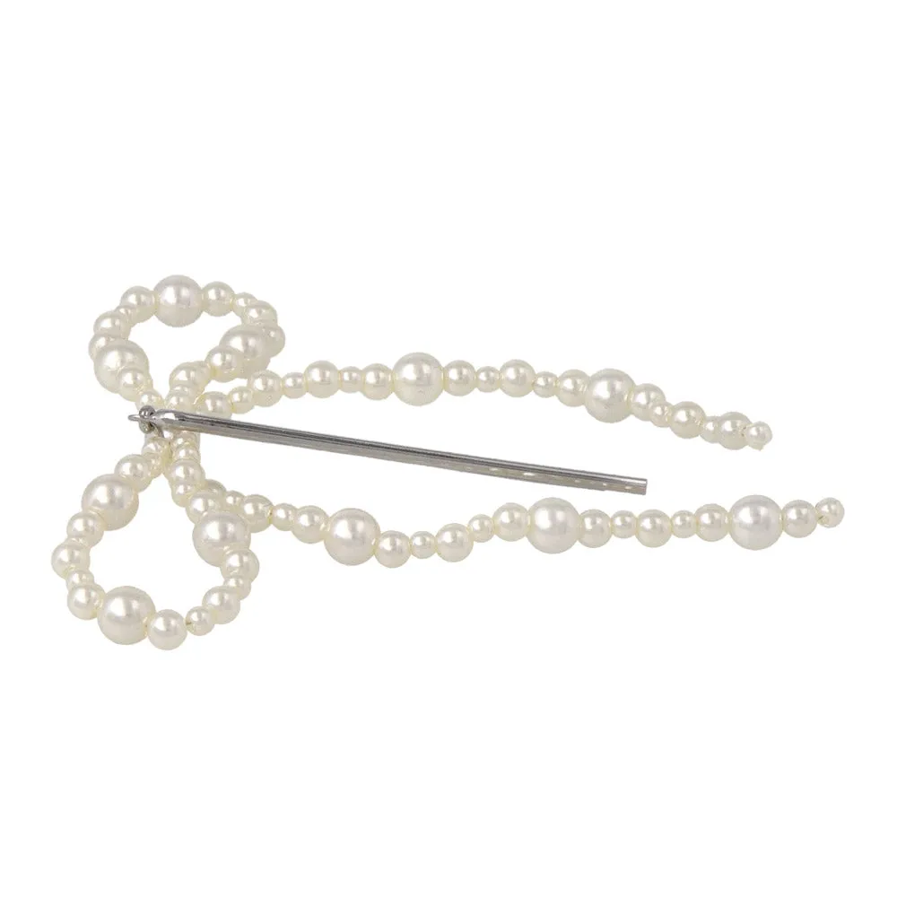 Bubble Pearl Bow Hairpin