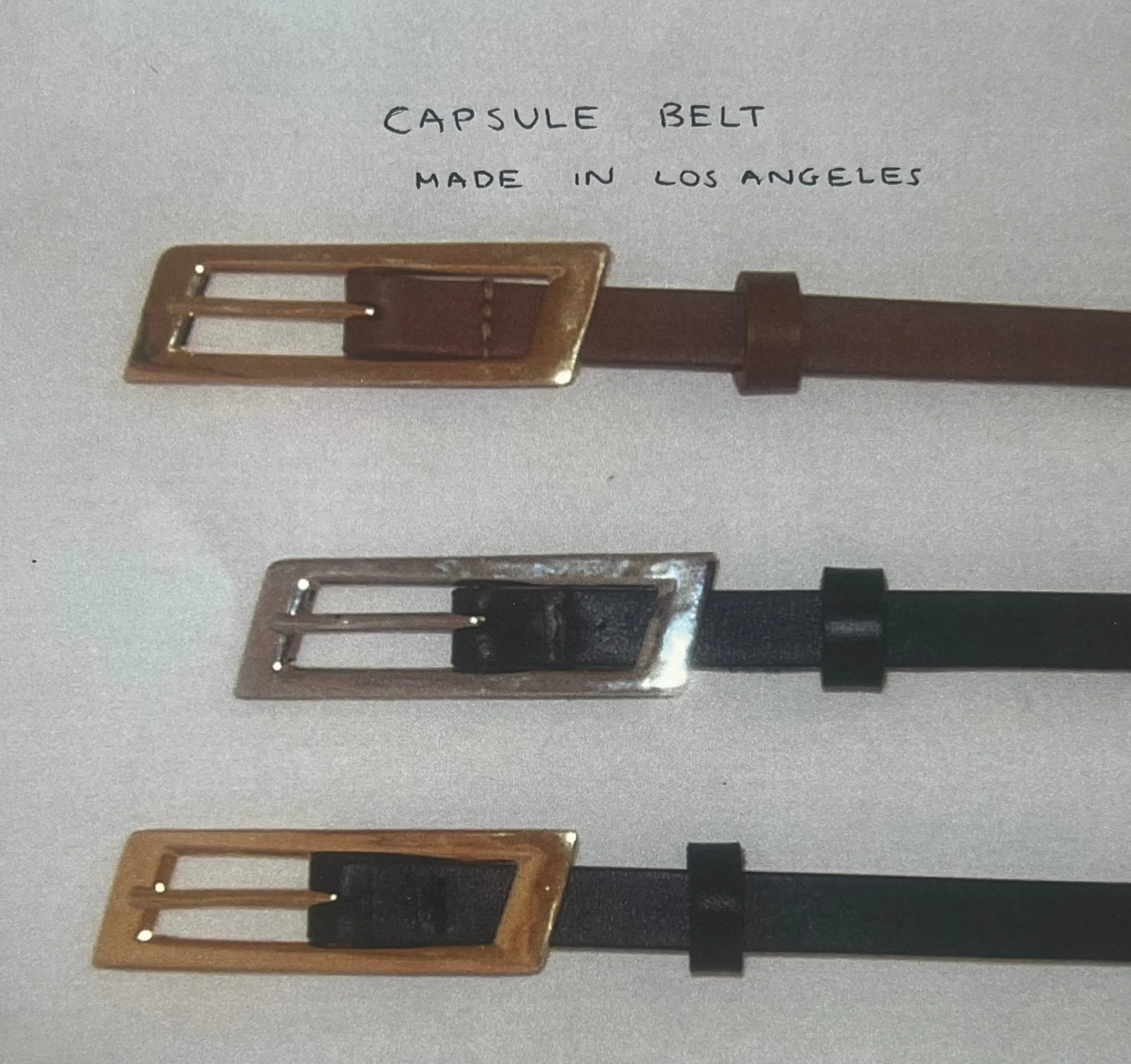 CAPSULE BELT BLACK  GOLD