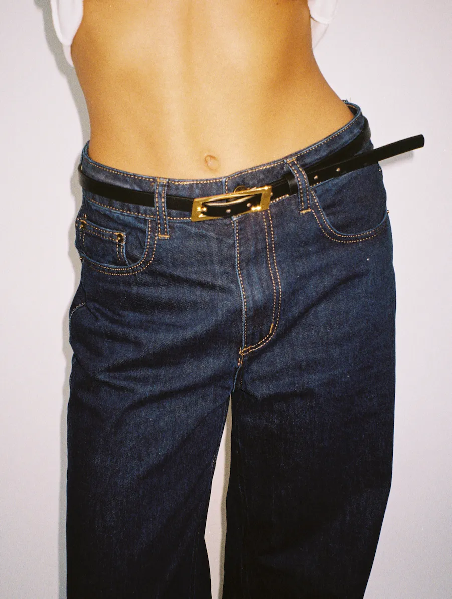 CAPSULE BELT BLACK  GOLD