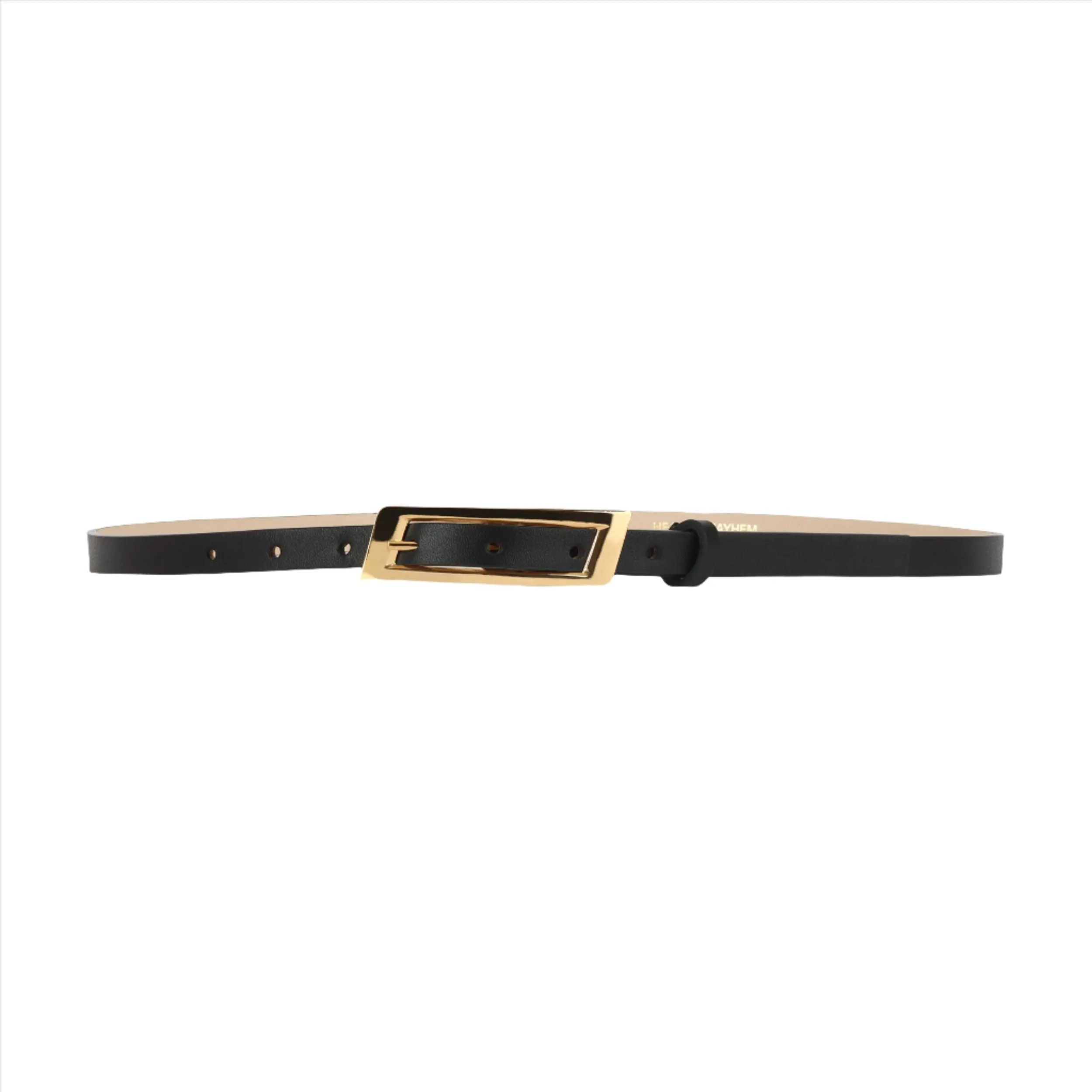 CAPSULE BELT BLACK  GOLD