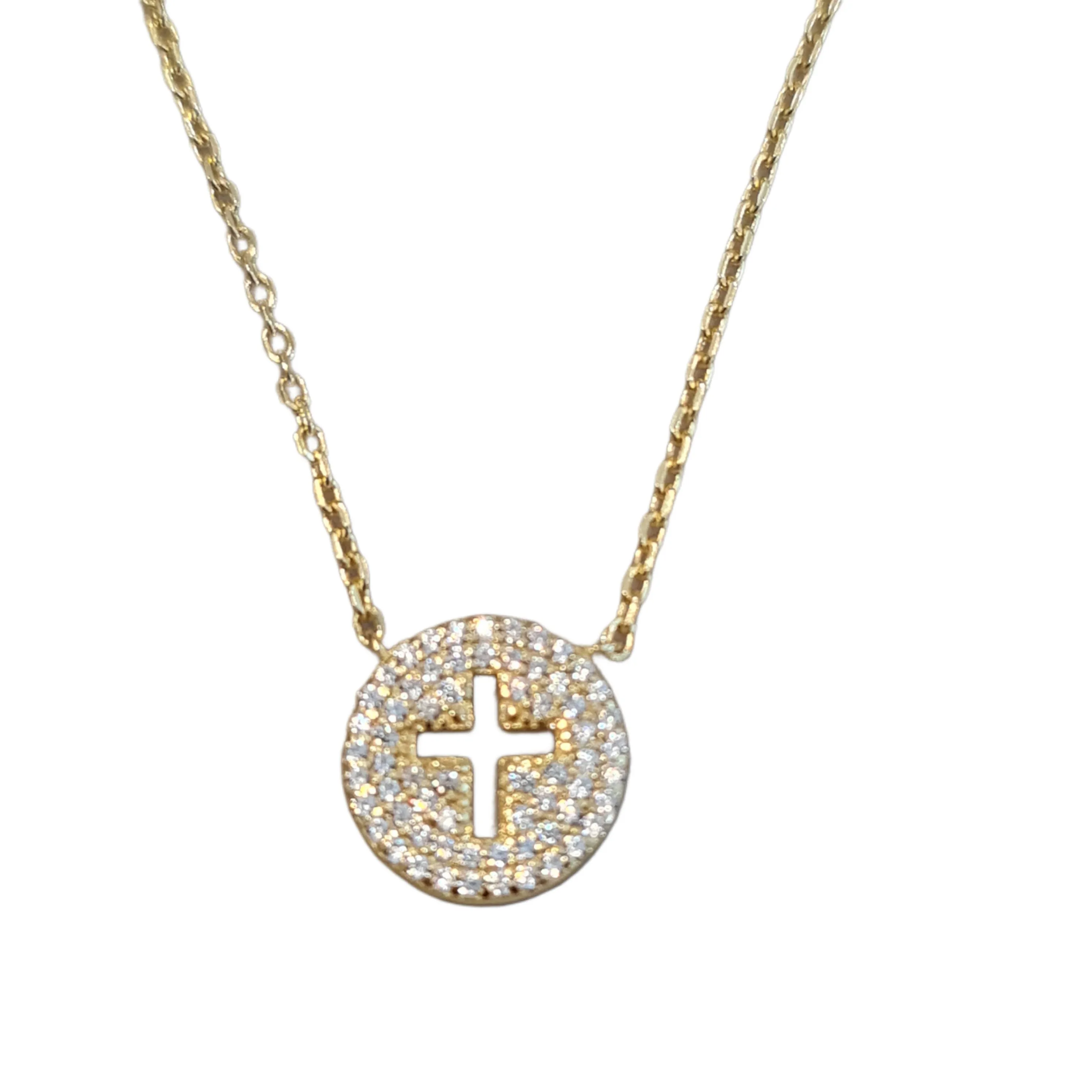 Chrystalla Cross necklace bracelet Gold