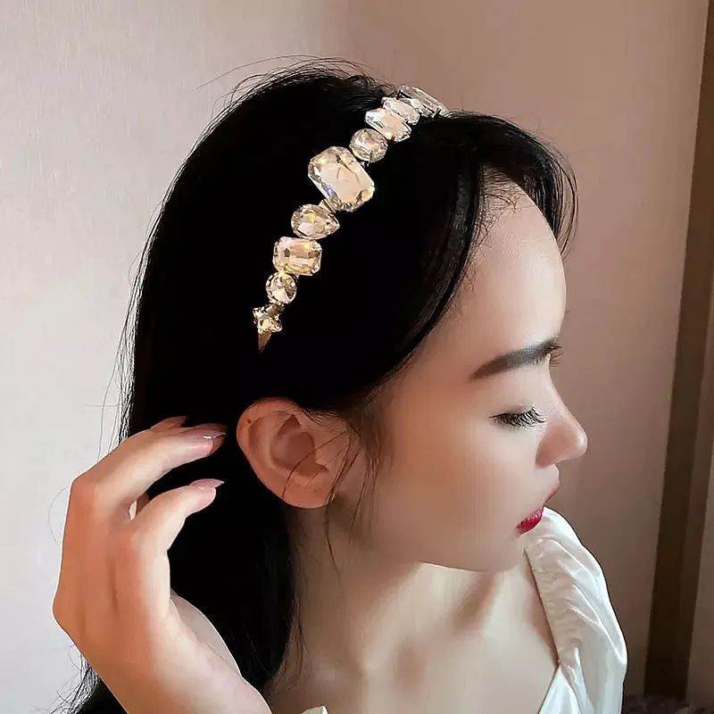 Clear Gemstone Headband