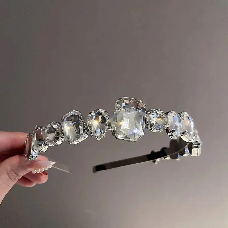 Clear Gemstone Headband