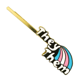 Cloisonné Hair Pin - They Them