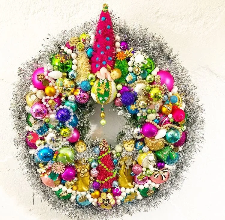 Custom Vintage Jewelry Wreath - Lily P.