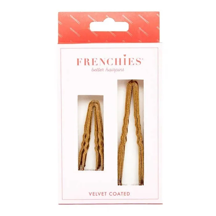 Frenchies Flocked Hairpins