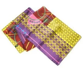 Geometrics in Purple - Pangborn Design Scarf