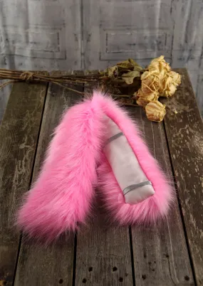 Gifts For Her NeckOlette Faux Fur Scarf Accessory (Pink Fur)