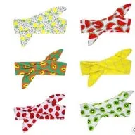 Girls Fruit Print Bowknot Tie Headband