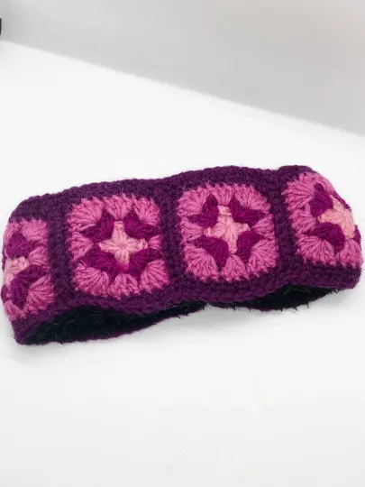 Hand Knitted Wool Lined Head Bands from Nepal