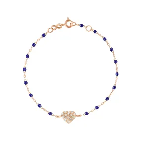 In Love Diamond Bracelet, Lapis, Rose Gold, 6.7"