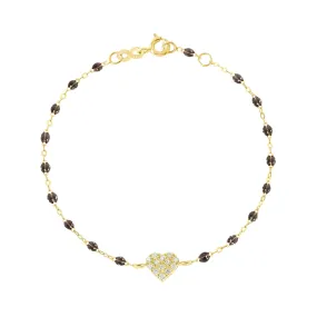 In Love Diamond Bracelet, Quartz, Yellow Gold, 6.7"