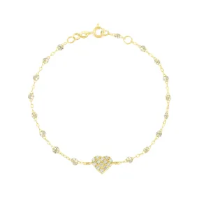 In Love Diamond Bracelet, Sparkle, Yellow Gold, 6.7"