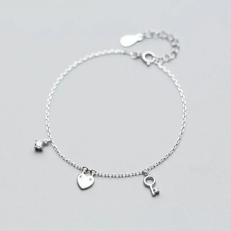 Key to My Heart Charms Bracelet