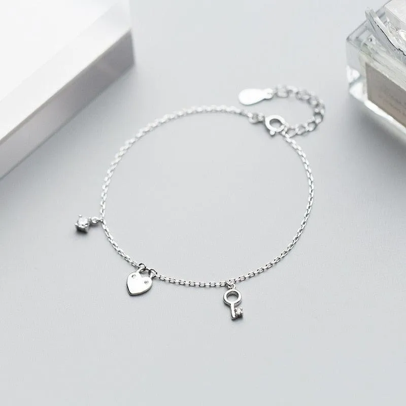 Key to My Heart Charms Bracelet