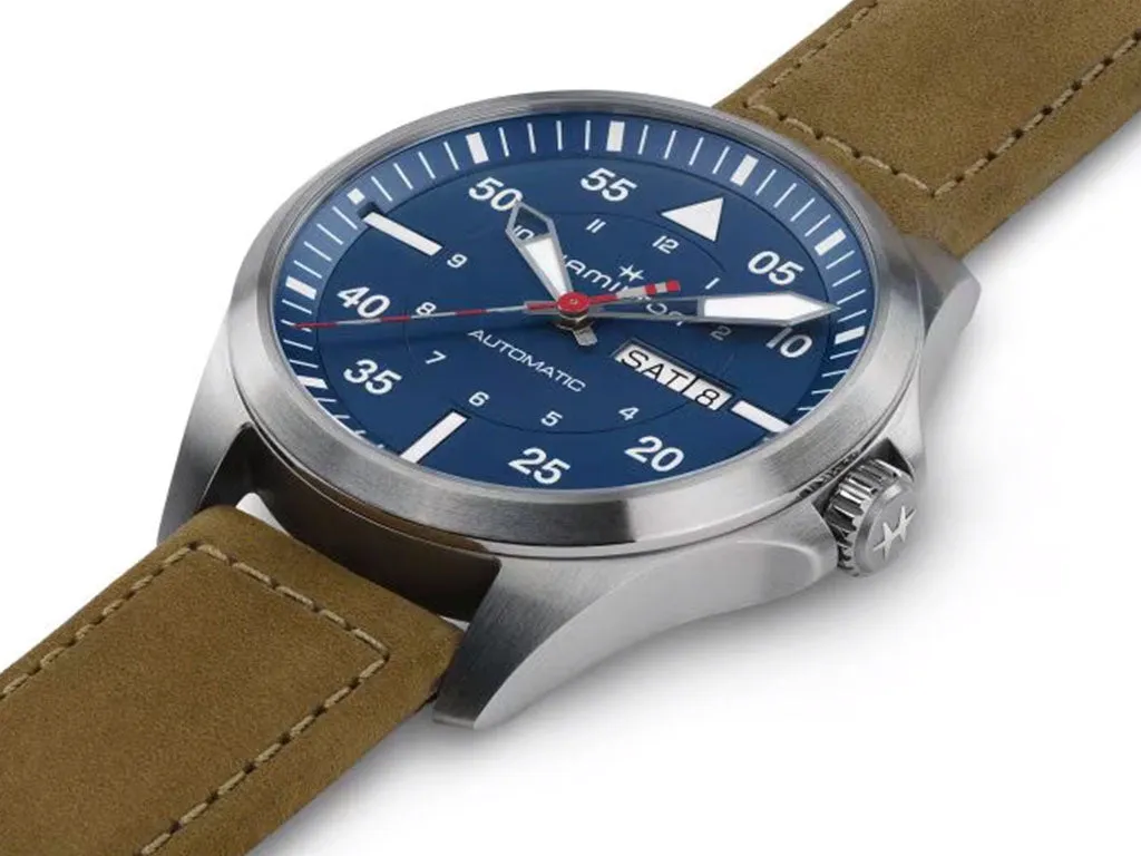 Khaki Aviation Pilot Day Date Auto - Air-Glaciers Edition Ref. H64655941